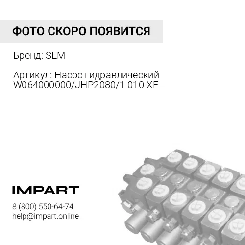 W064000000 Насос гидравлический W064000000/JHP2080/1010-XF SEM