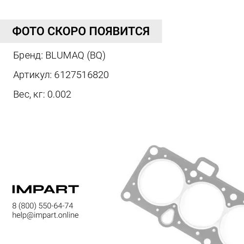 6127516820 BQ ПРОКЛАДКА