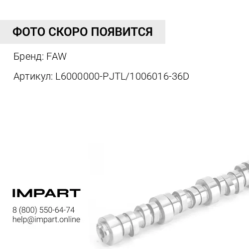L6000000-PJTL/1006016-36D Распредвал FAW