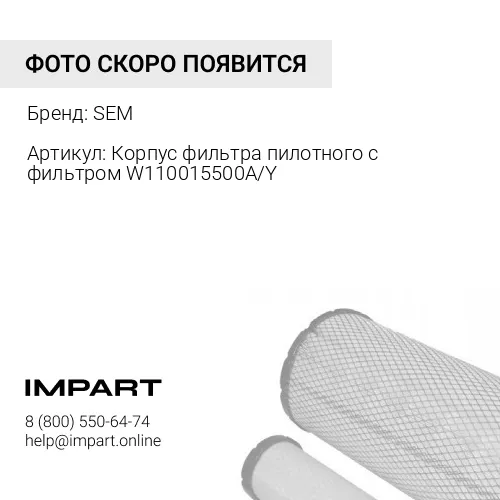 W110015510A Корпус фильтра пилотного с фильтром W110015500A/YL-161/5190298 SEM
