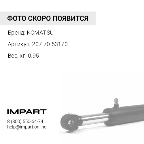 207-70-53170 ПЛАСТИНА KOMATSU