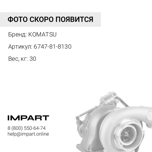 6747-81-8130 ТУРБОНАГНЕТАТЕЛЬ