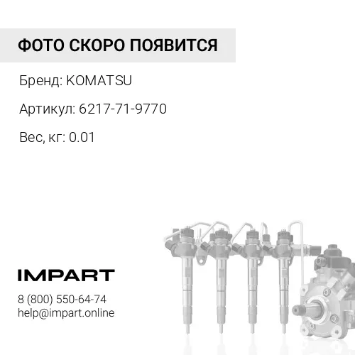 6217-71-9770 ЗАЩИТНАЯ КРЫШКА KOMATSU
