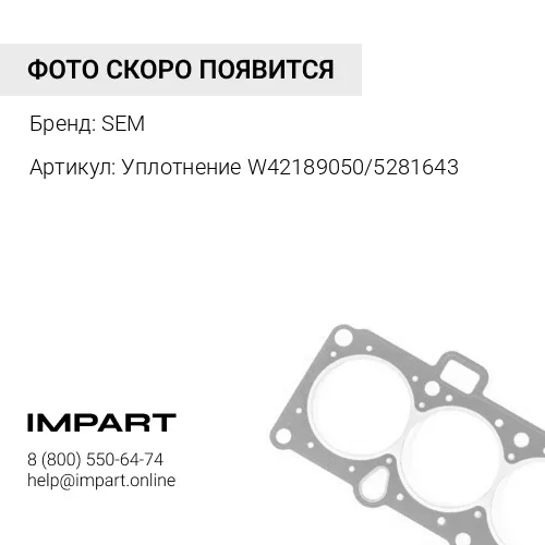 W42189050 Уплотнение W42189050/5281643 SEM
