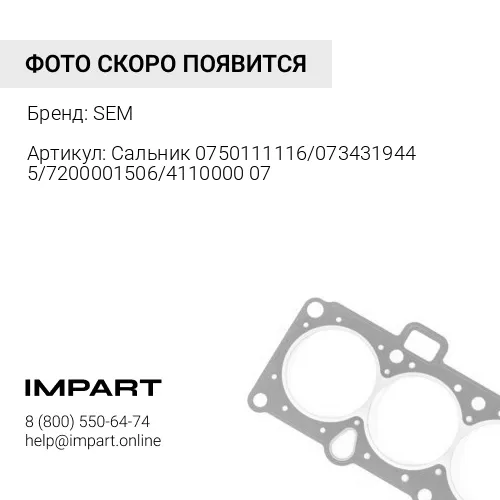 0750111116 Сальник 0750111116/0734319445/7200001506/4110000076366 (90х120х13/9.5) SEM