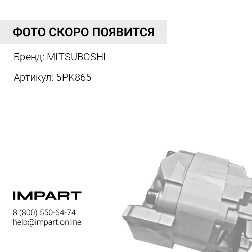 5PK865 5PK865 Ремень поликлиновой1-3RZFE4RUNNERCOASTERDYNA/TOYOACEHILUX SURFLAND CRUISER