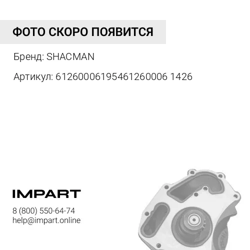 612600061954612600061426 Насос водяной WP12 612600061954 / 612600061426 SHACMAN