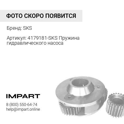 4179181-SKS Пружина гидравлического насоса, шт SKS