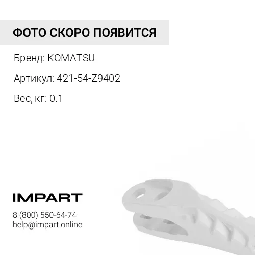 421-54-Z9402 ПЛАСТИНА КРЕПЕЖНАЯ СТАЛЬ KOMATSU
