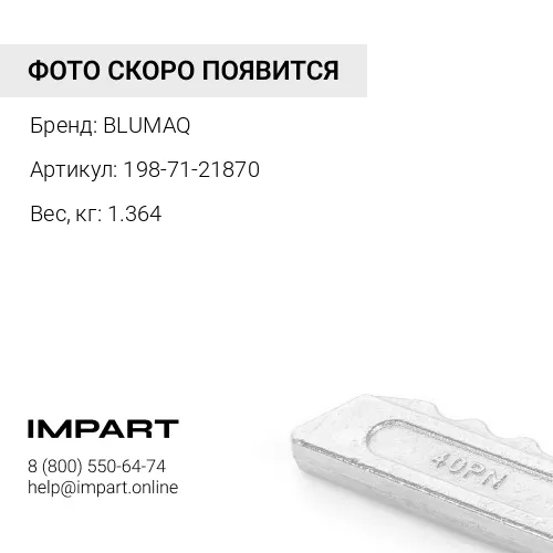 198-71-21870 Болт BLUMAQ