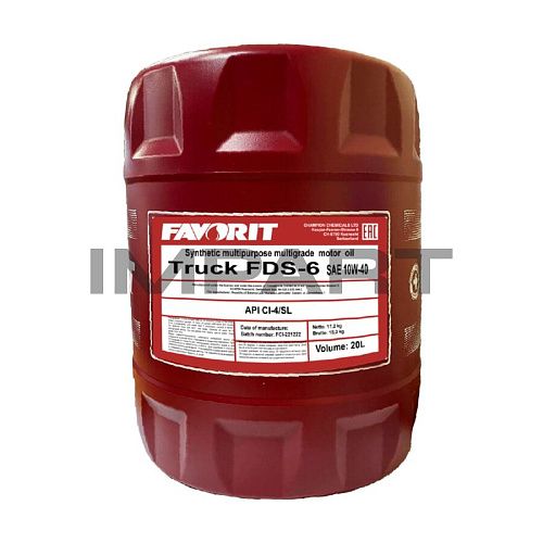 Масло моторное Favorit Truck FDS-6 SAE 10W-40 (20 л)