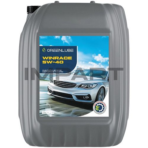 Масло моторное Greenlube Winrace 5W-40 SN/CF; ACEA A3/B4 (20л)