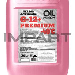 Антифриз NERSON OIL HD Premium G-12+ -40 гр. 20л КРАСНЫЙ Nerson