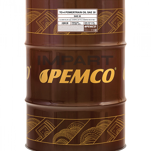 Масло трансмиссионно-гидравлическое PEMCO ТО-4 Powertrain Oil SAE 30 (208 литр)